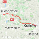 Mapa Mysłowice - Kraków